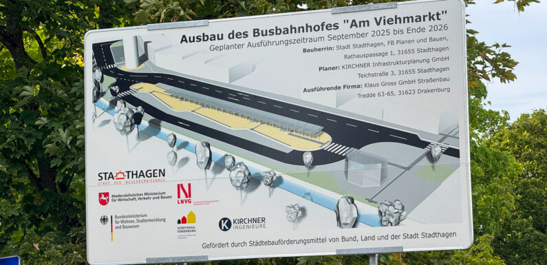 ZOB-Umbau „Am Viehmarkt“ in Stadthagen: Diese Umleitung gilt ab dem 15. September