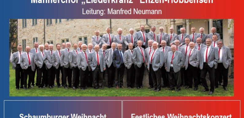 Vorverkaufsstart für Weihnachtskonzerte des Männerchores „Liederkranz“