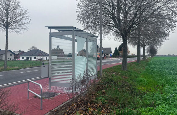 Buswartehäuschen in Bückeburg beschädigt: 12000 Euro Schaden