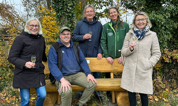 Die zweite neue Bank am Krebshäger Mühlenbach