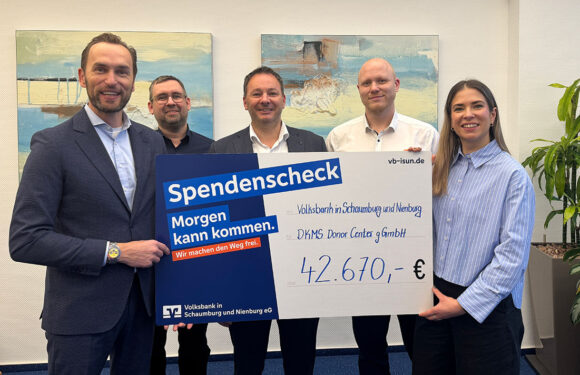 Volksbank und DZ BANK spenden 42.670 Euro an DKMS