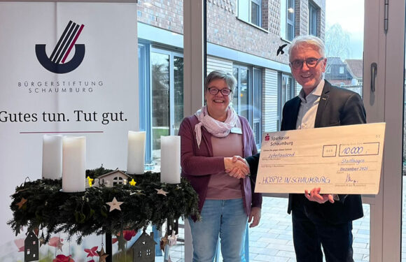 Bürgerstiftung Schaumburg unterstützt Hospiz mit 10.000 Euro für Sonnenschutz