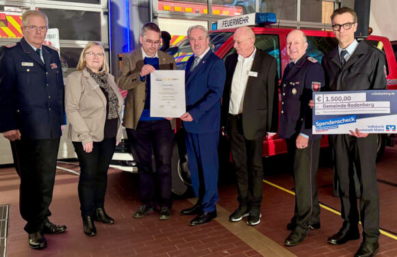 Feuerwehr Rodenberg erhält „Dieter-Olthoff-Preis“ zur Hochwasservorsorge
