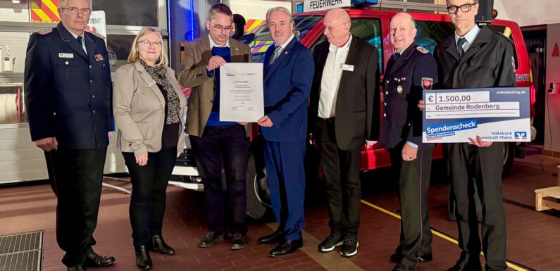 Feuerwehr Rodenberg erhält „Dieter-Olthoff-Preis“ zur Hochwasservorsorge