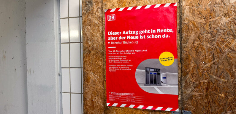 Aufzüge fehlen: Zugverlegung am Bahnhof Bückeburg „nicht realisierbar“