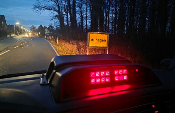 Angeregt duch Facebook-Follower: Polizei lasert in Auhagen